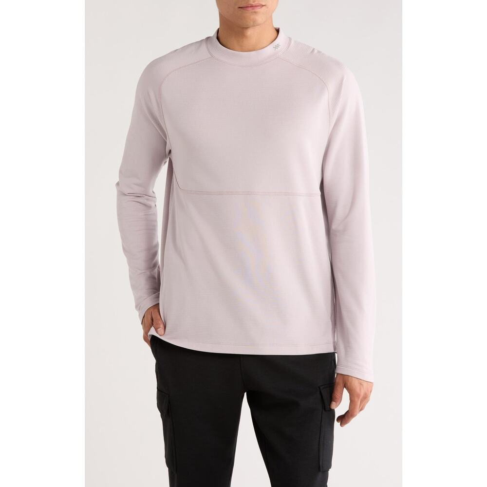 Rhone Men's Pink Extra Mile Fleece Pullover, Size L